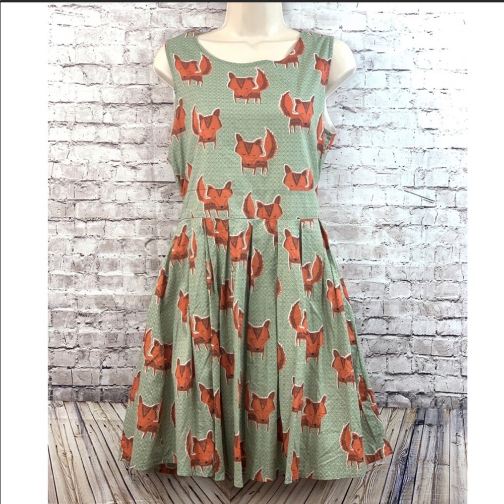 LA Soul Fox Fit & Flare Sleeveless Dress